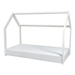 Colchón Eco + cama infantil en forma de casa, 190x90cm